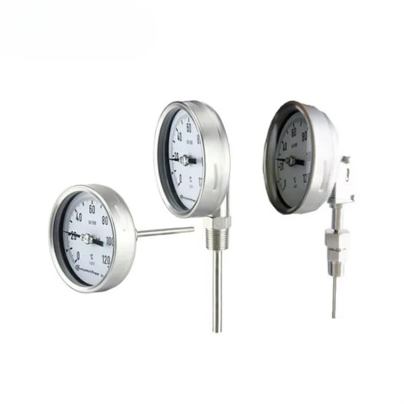 High Quality Customized Temperature Gauge Stainless Steel Industrial Bimetal Thermometer Mod 213C
