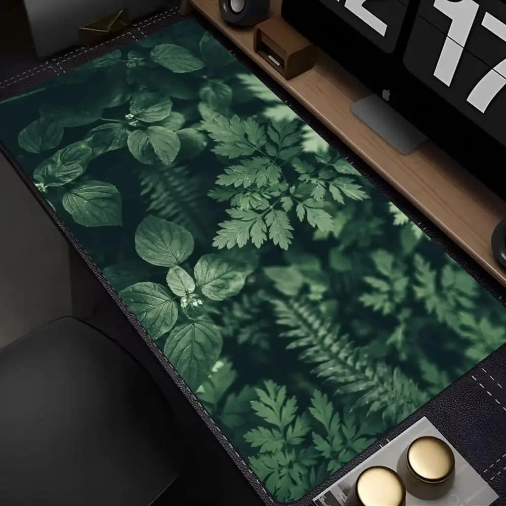 Mouse Mat with Floral Motives, XXL, Gaming Accessories, Office and Gamer Desk Mat, Anti-slip, Large Laptop Mousepad