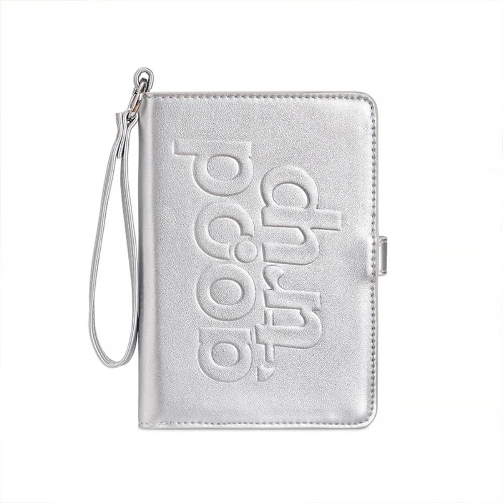 Portable Card Holder PU Passport Bag Letter Passport Cover Passport Clip Multifunctional Hanging Rope Card Storage Bag Women