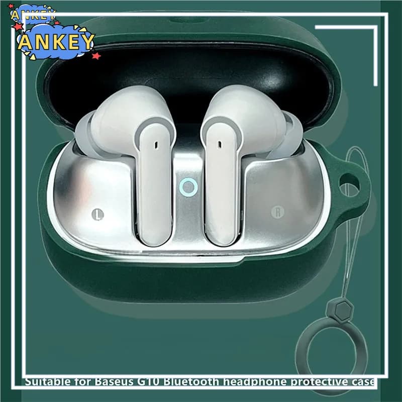 Housing for Baseus AeQur G10 Protective case for earphones Bluetooth Wireless Silicone Wireless Antiqued Carrying