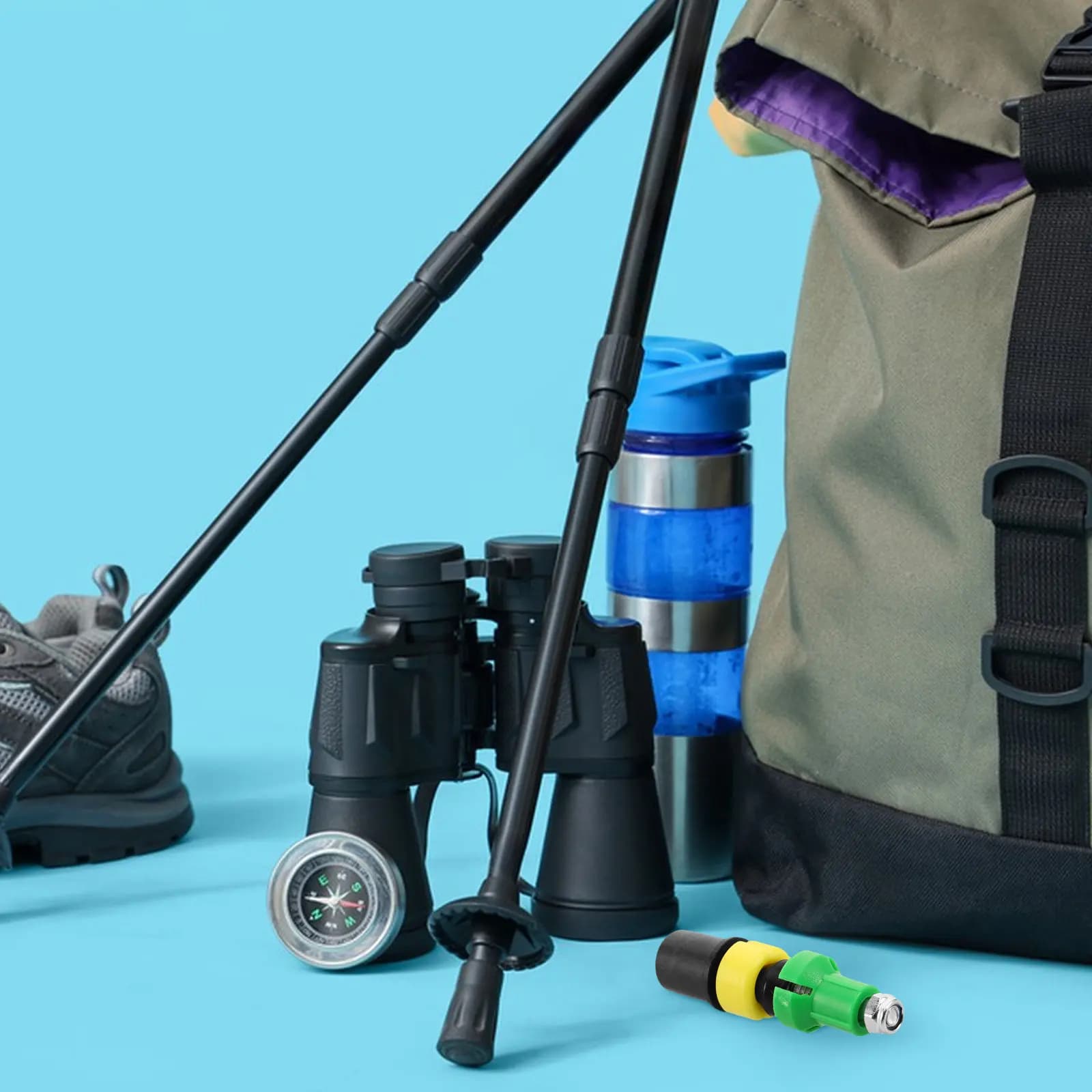 Expansion Tube for Trekking Stick, Portable, Ammortizing, with Interior Lock, Adjustable, Hiking Accessories