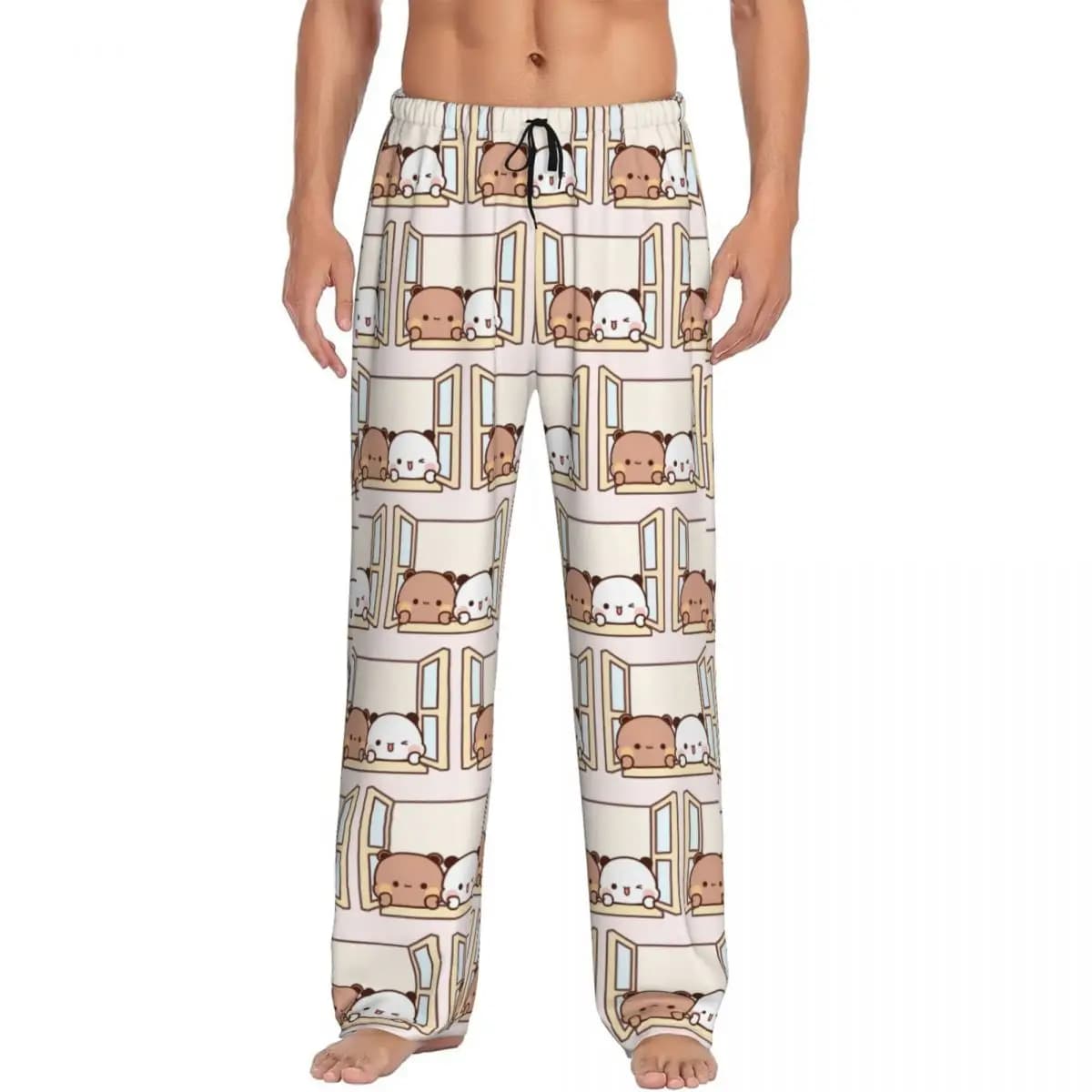 Pantaloni da pigiama Bubu e Dudu divertenti personalizzati Pantaloni da notte da uomo Pantaloni da notte elasticizzati con tasche