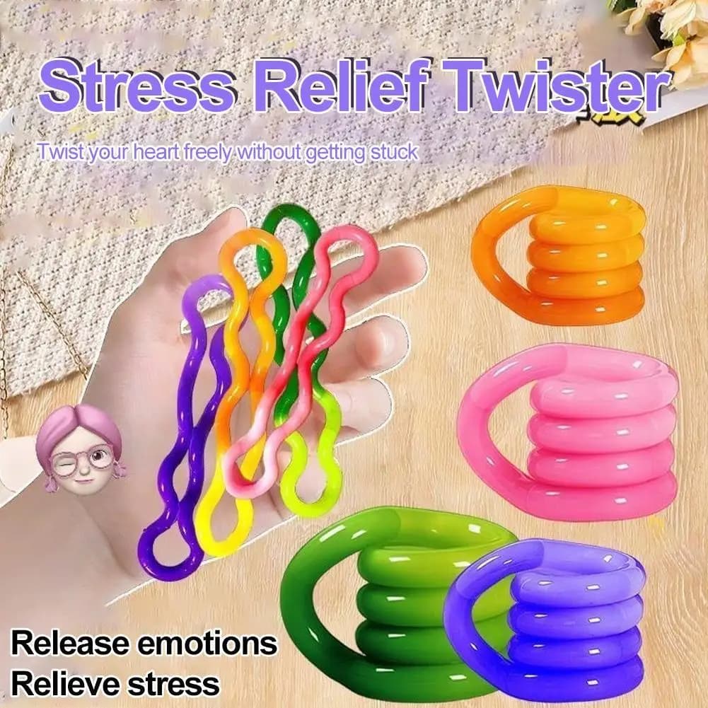Twisty Fidget Toys Twist And Spin Giocattoli sensoriali Cambia colore con temperatura per bambini Adulti Giocattoli antistress