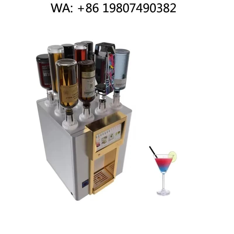 Luxury Single Cup Oxygen Cocktail Mixer Stainless Steel Metal Touch Screen Smart Bartending Device Professional Bar Shaker Tool