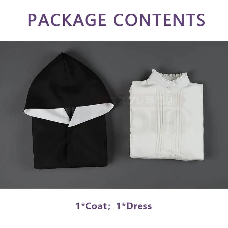 COSGachiakuta Anime Amo Cosplay Costume Set Boot Covers Dress Scarf Shorts Sleeves Halloween Christmas Gift