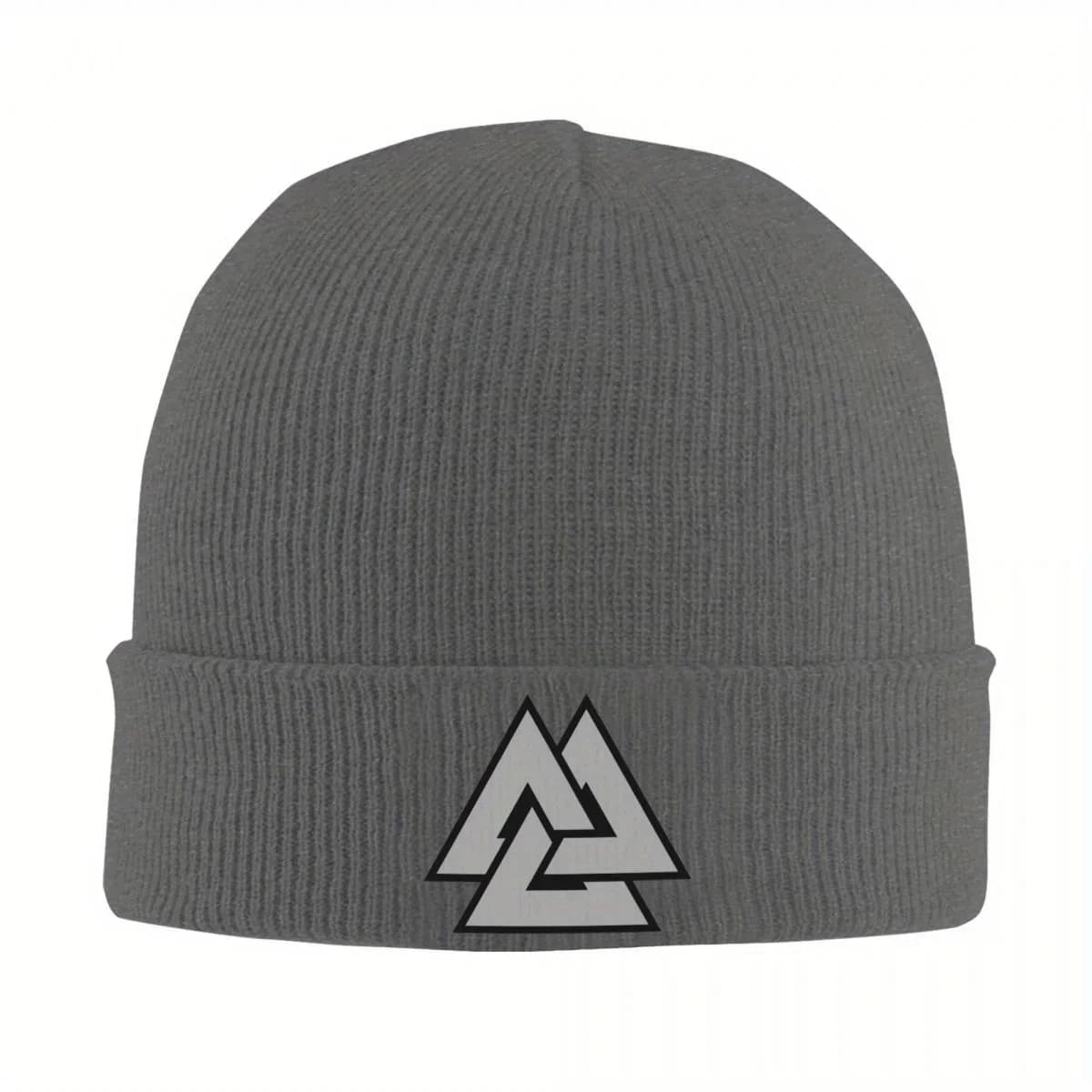 2026 Valknut Norse Hat Autumn Winter Skullies Beanies Warm Cap Female Male Skullcap
