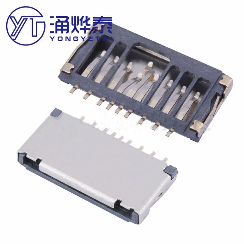 Mini TF MICRO SD card connector corpo del ponte corto per rilevare il ponte del piede con uno slot per schede di memoria plug-in spedizione gratuita