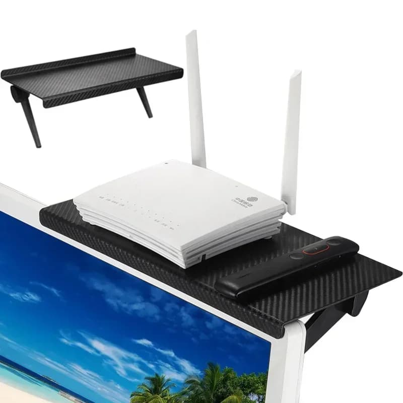Superior Monitor shelf, Screen support, Desktop Organizer, TV and Router, Home Organizer