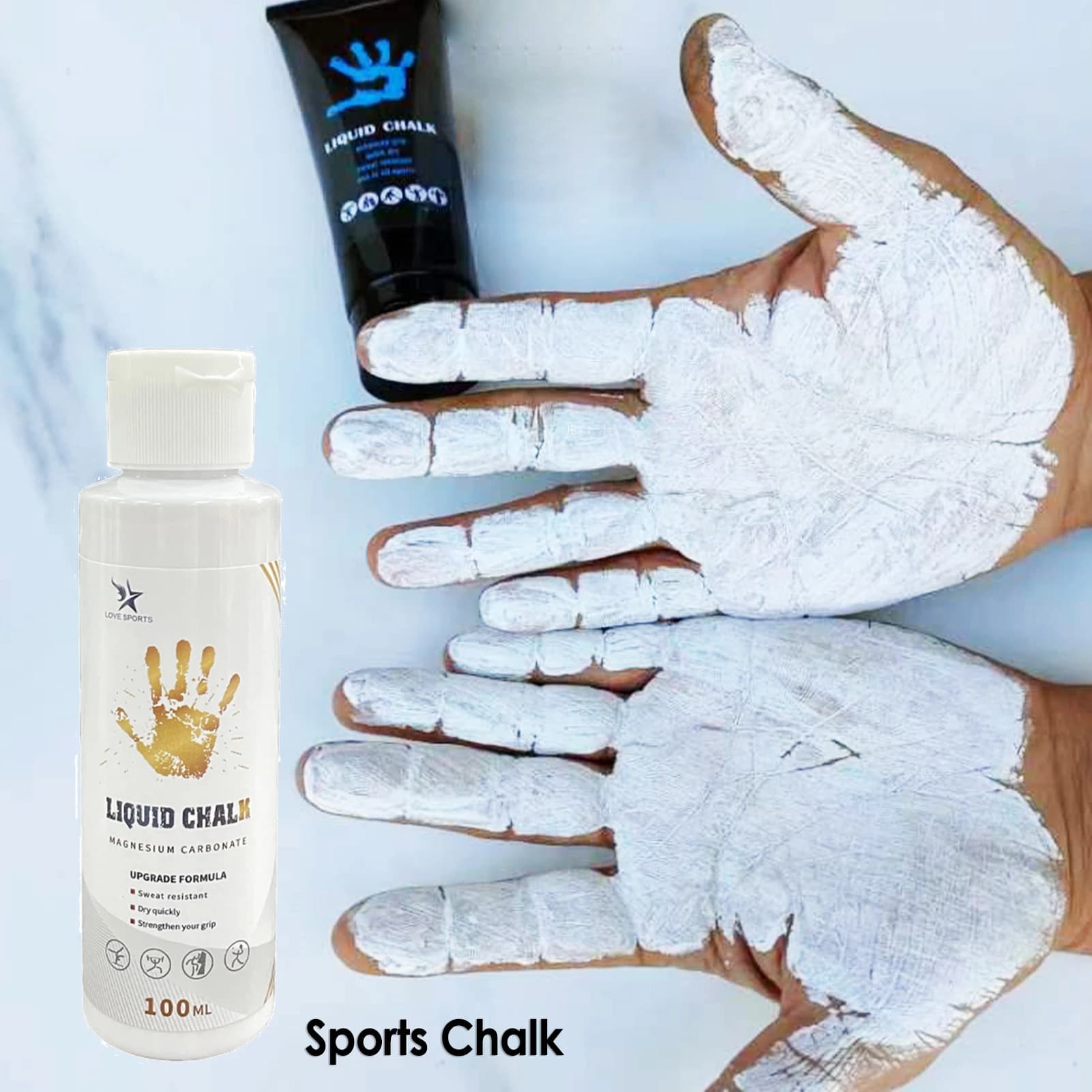 100/200ml Liquid Gesso Sport Magnesium Powder Fitness Weightlift Grip Anti-slip Cream Climbing Gym Sport