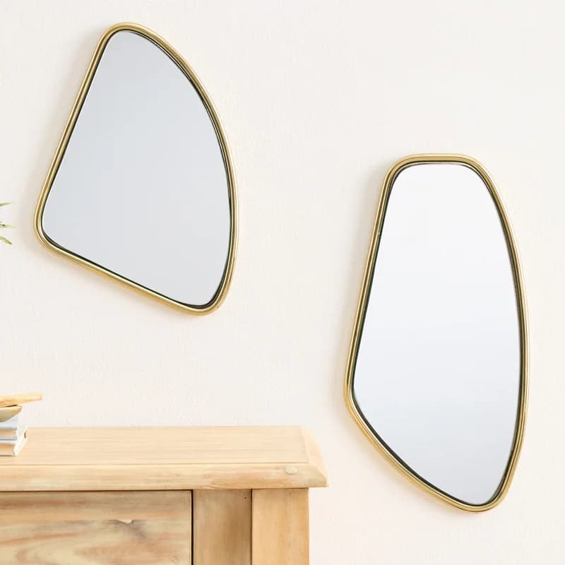 Specchio da bagno moderno e semplice per la casa, per hotel, a parete, per il trucco, leggero, per il lavaggio del bagno di lusso