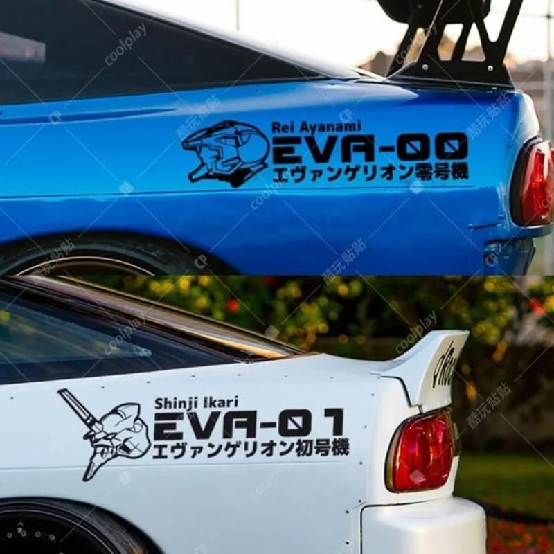 Adesivo per auto trasparente di Neon Genesis Evangelion Paster, EVA-01, adesivo decorativo alla moda per computer.