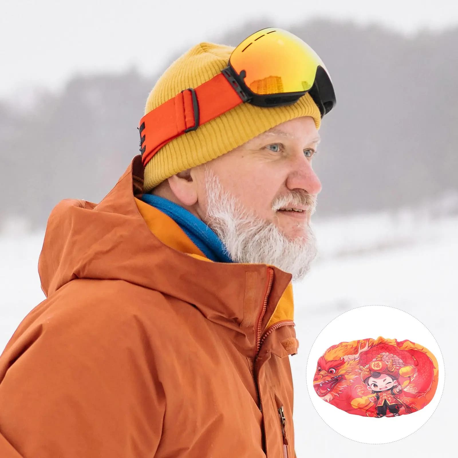 Copriocchiali da Sci Elastico, Design Protettivo Antigraffio per Snowboard, Protezione Lenti Lavabile e Portatile per Uomini e Donne