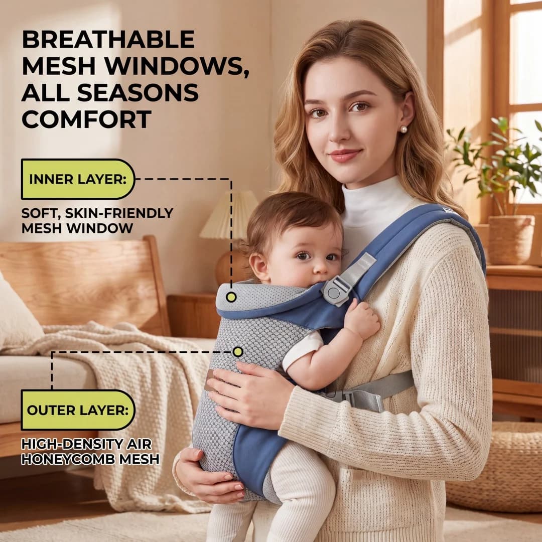The baby waist stool carrier is multi-functional and lightweight and can be used in all seasons. The front-carrying baby carrier