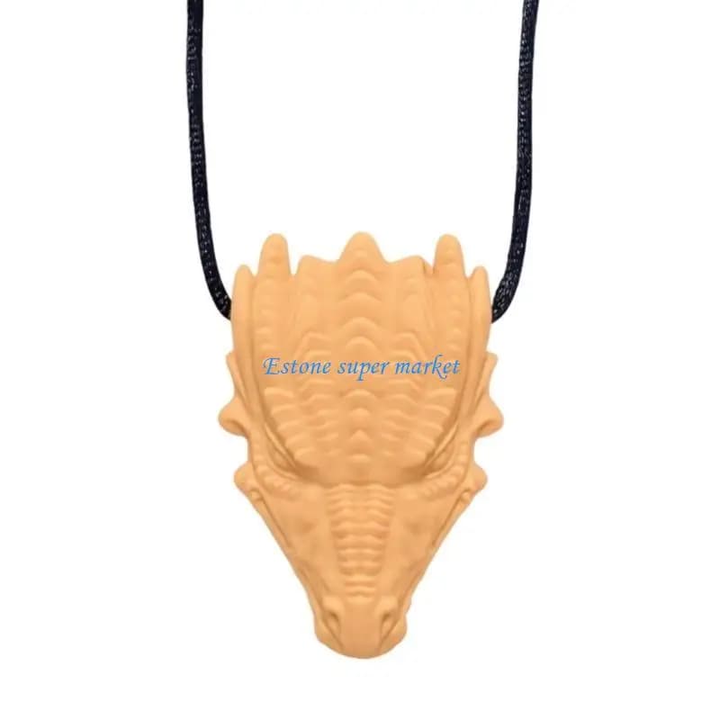 090B Collana masticabile in silicone per dentizione del bambino Lenitivo per i denti del bambino Giocattolo per dentizione