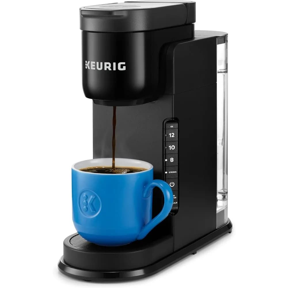 Keurig K-Express Caffettiera a cialde K-Cup monodose, 3 dimensioni di preparazione, robusta funzione di pulsante, serbatoio rimovibile da 42 once, nera