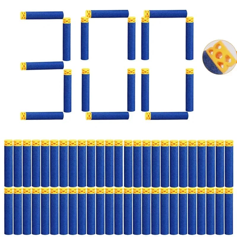 Waffle Darts Hollow Out Soft Head Darts Refill Darts Bullet for Nerf N-Strike Elite Guns 7.2*1.3cm Blue Ammo Toy Gun Accessories