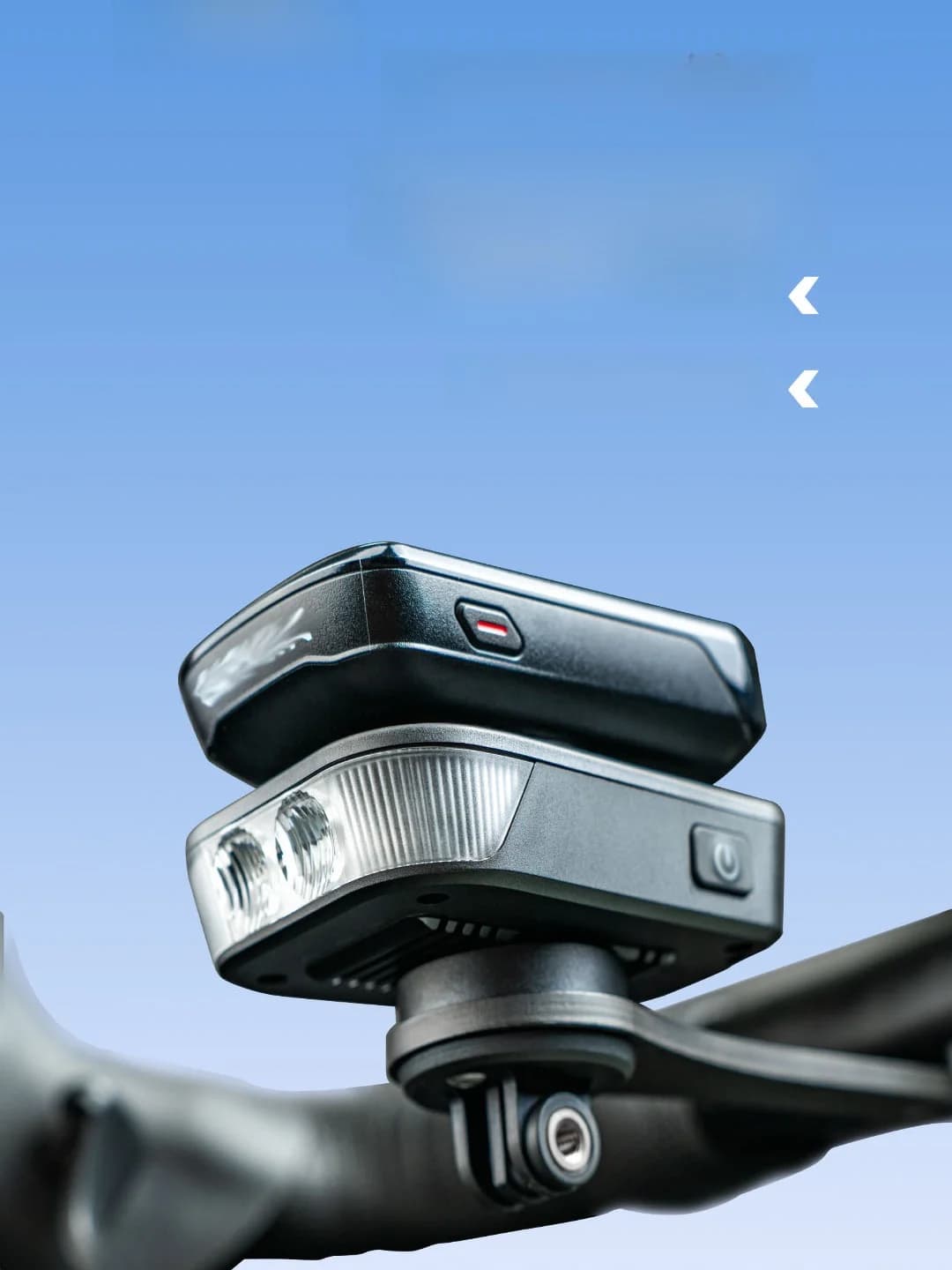 Luce per Bicicletta Leff Man FR500, Faro Notturno per Bici da Strada e Mountain Bike, Luce di Avvertimento con Contachilometri, Ricarica USB-C, Luce per Bici da Pendolarismo