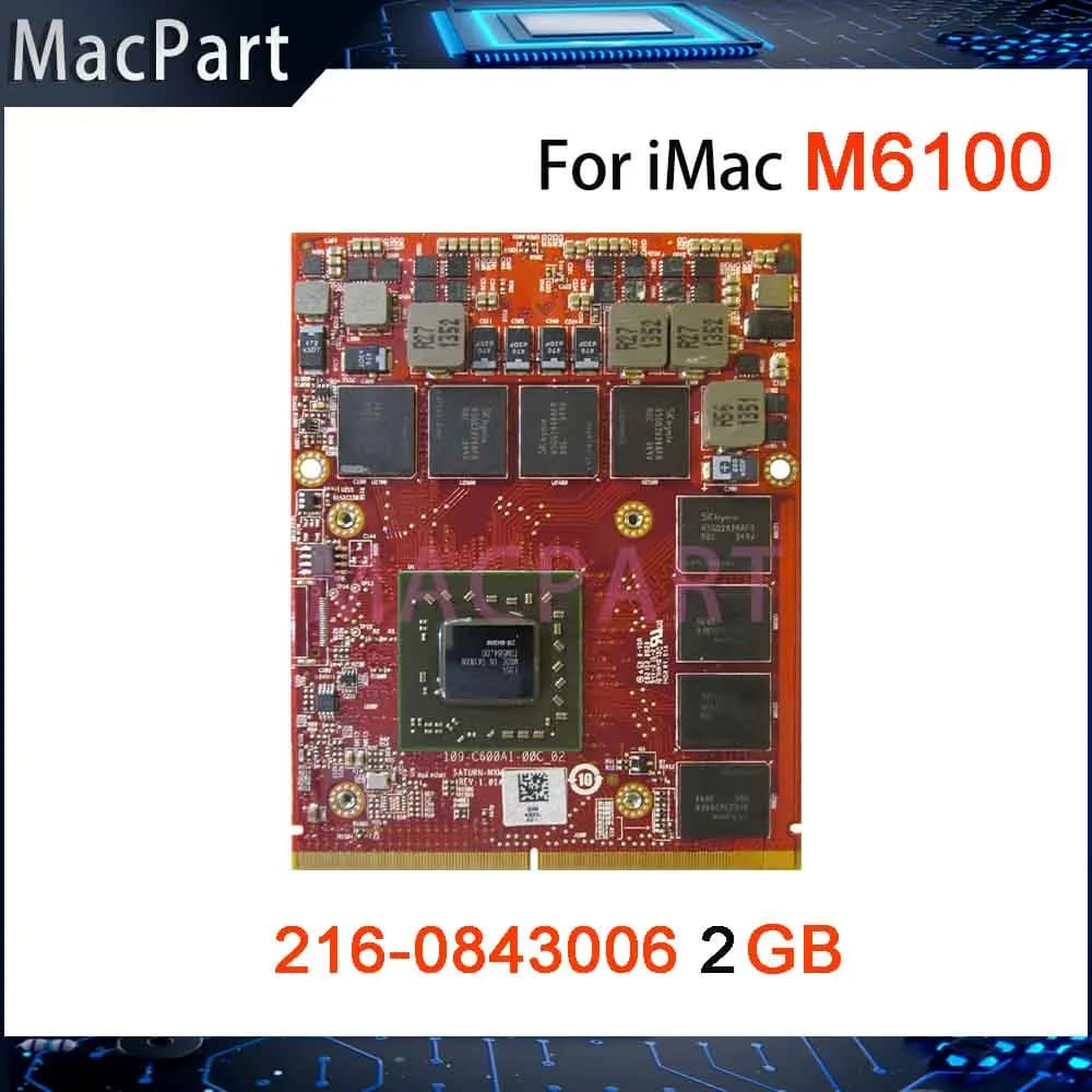 Scheda grafica video FirePro M6100 GDDR5 da 2 GB con staffa a X 216- 0843006 109-c600a1-00c_02 Per Dell M6700 M6800 iMac A1312 0MG0X9