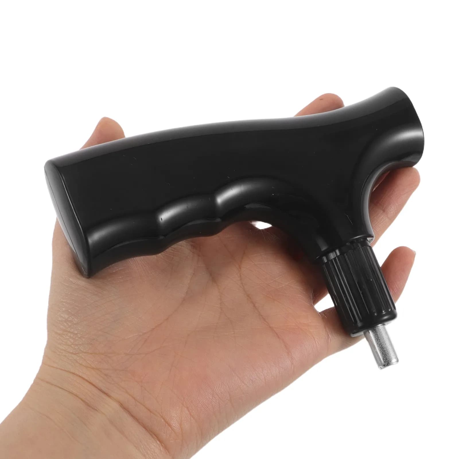2Pcs Walking Cane Handle Grip Ergonomic T Handle Replacement for Hiking Stick Trekking Pole Plastic Supportive Comfortable Cane