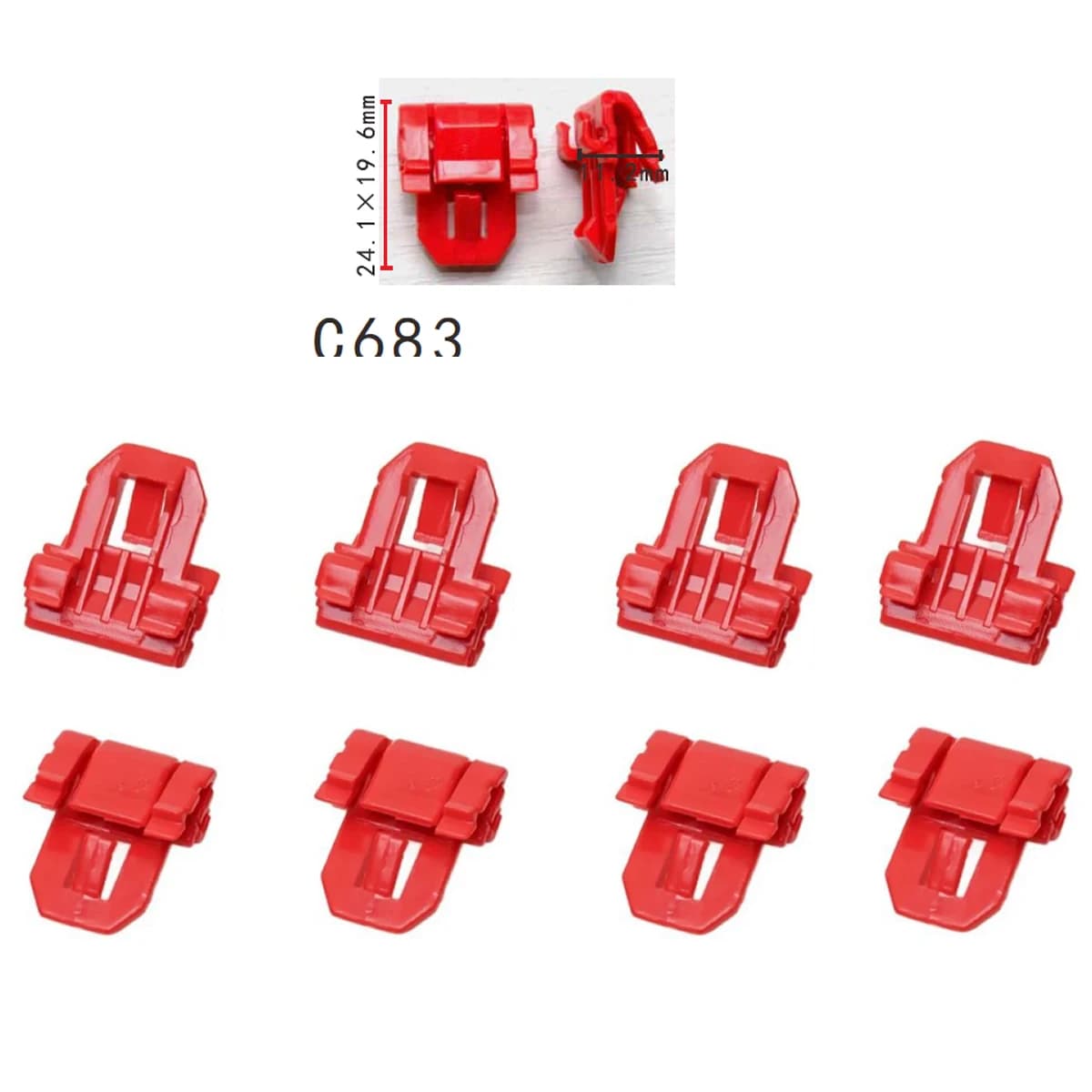 50/100x 91589SV4003 Per Honda Accord Odyssey 91589-SV4-003 Finestra di Vetro Cintura Stampaggio Clip di Fermo di Fissaggio