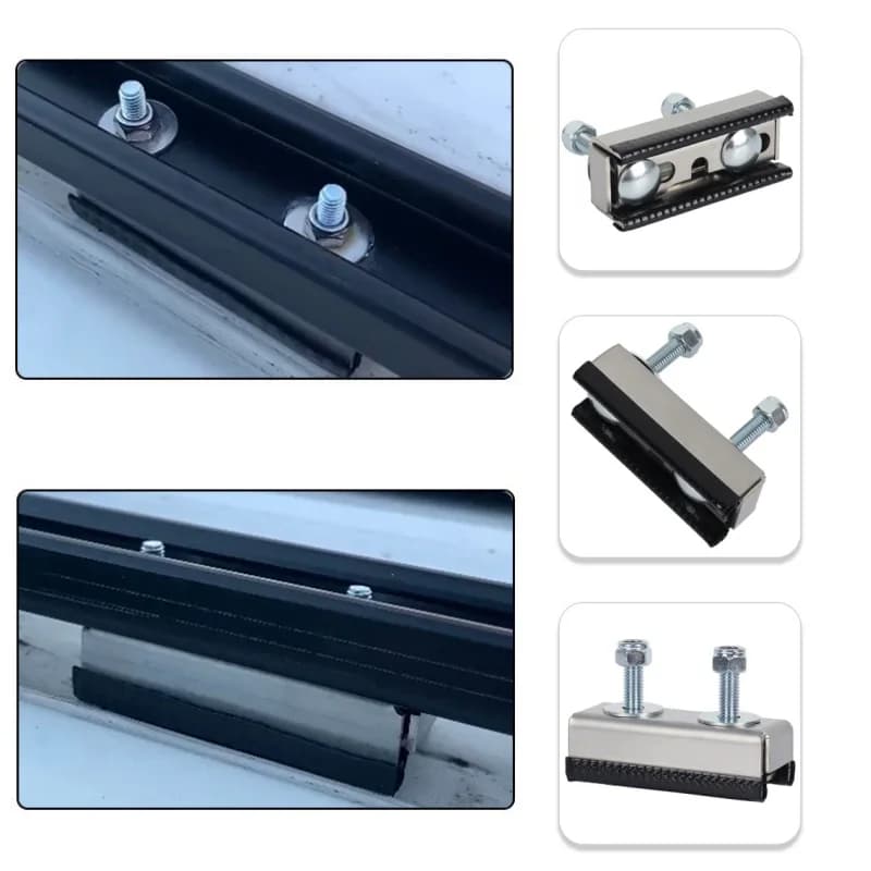2 Set RV Tetto Rail Staffe di Montaggio Camper Van Camper Tetto Pannello Solare Rack Per Fiat Ducato Peugeot Boxer Citroen Relè