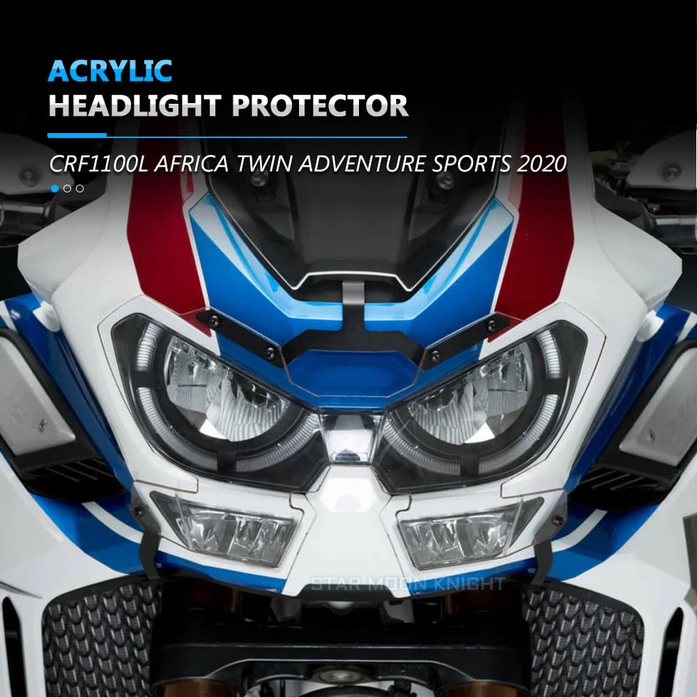Protezione per faro moto, protezione per lenti, copertura trasparente per faro anteriore per Honda CRF1100L Africa Twin CRF 1100 L Adventure Sports