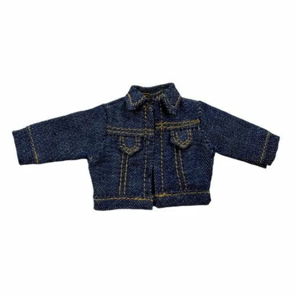 6 Colors Doll Clothes Jeans Coat Mini Cute Dolls Denim Jacket Doll Accessories Dress Up Toys for Obitsu11 Dolls 1/12 bjd Dolls