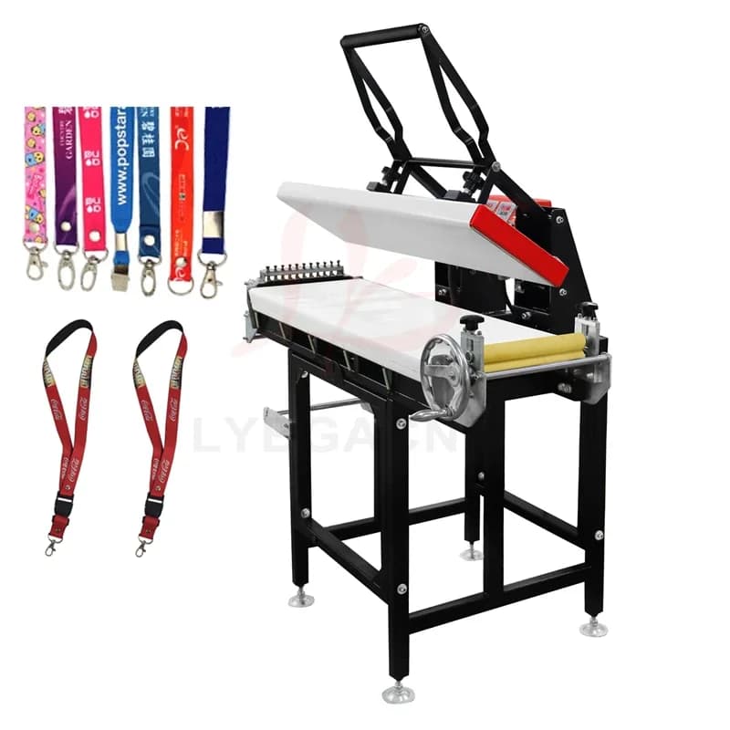 Stampante DTF 25cm*100cm, Macchina per Trasferimento a Caldo, Attrezzatura per Sublimazione di Lanyard, Macchina per Stampa di Motivi su Lanyard
