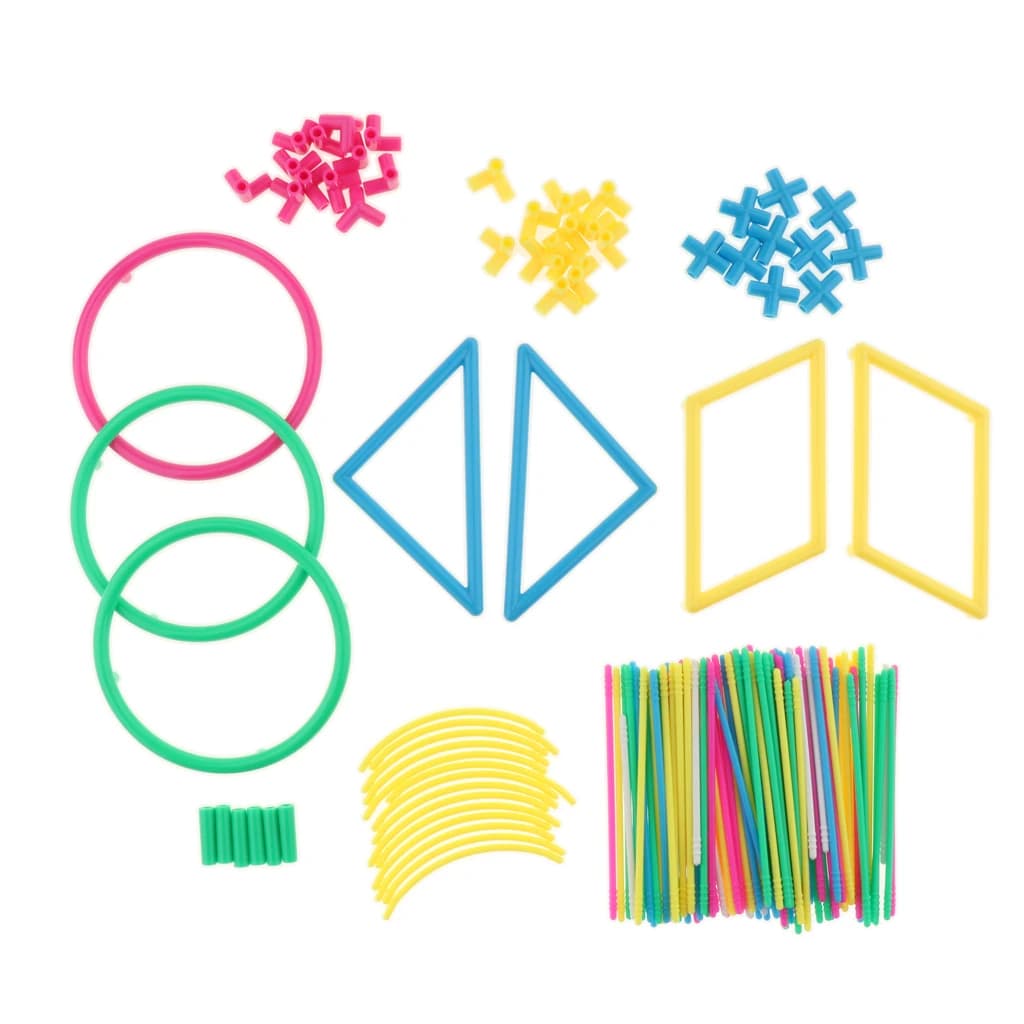 Set di Cubi Geometrici 3D per l'Insegnamento Scolastico, Giocattolo Educativo Montessori per Bambini