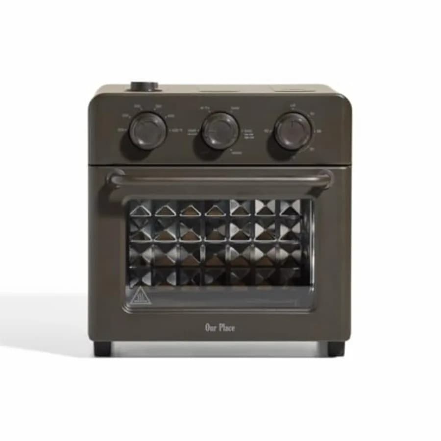 Wonder 6-in-1 stainless steel oven, Air fryer and Toaster Combined with Basket, Grill, Board, Compact 13 QT from Bench