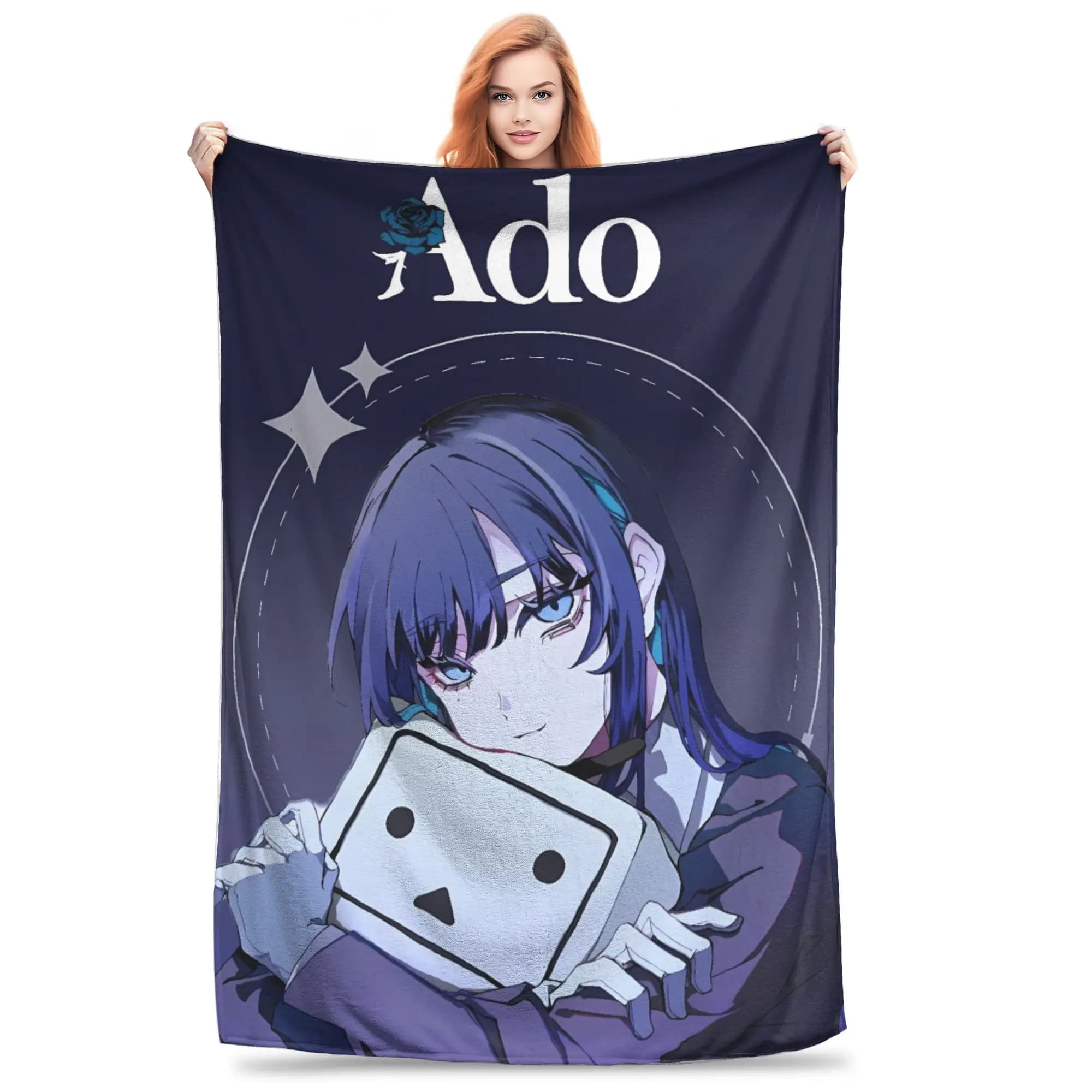 Ado WORLD TOUR 2025 Hibana Blankets Soft Aesthetic Plush Throw Blanket For Kids Living Room Flannel Bedspread Bed Cover