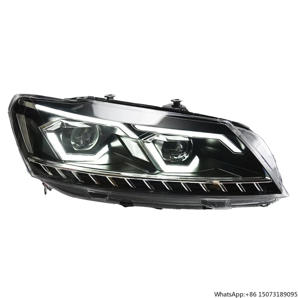 Fari per Auto B7 con Lente Proiettore 2011-2015, Luci Anteriori Dinamiche a LED con Segnale Dinamico, Accessori Automobilistici