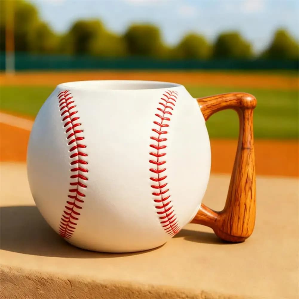 Golf Football Table Tennis Basketball Handle Mug Resin Mugs With Handle Tea Cup Cafe Mug Creative Sports Ball Mug Drinkware Gift