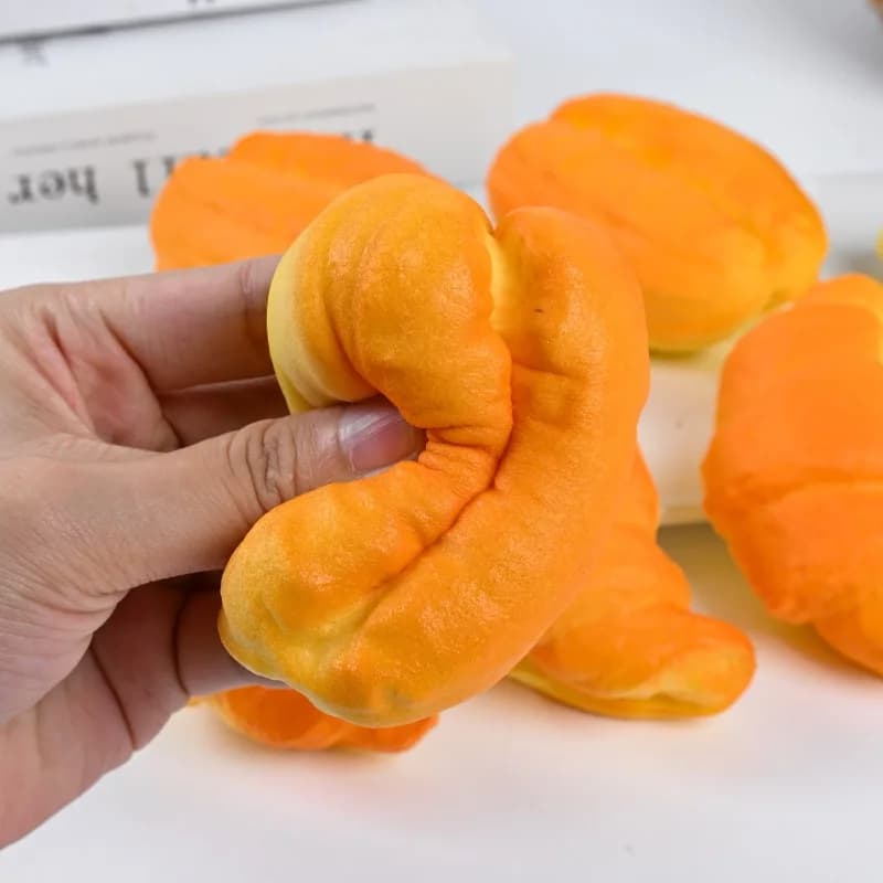 PU Slow Rebound Simulation Food Croissant Cartoon Bear Bread Deep-fried Dough Sticks Pinch Toys Decompression Vent Props