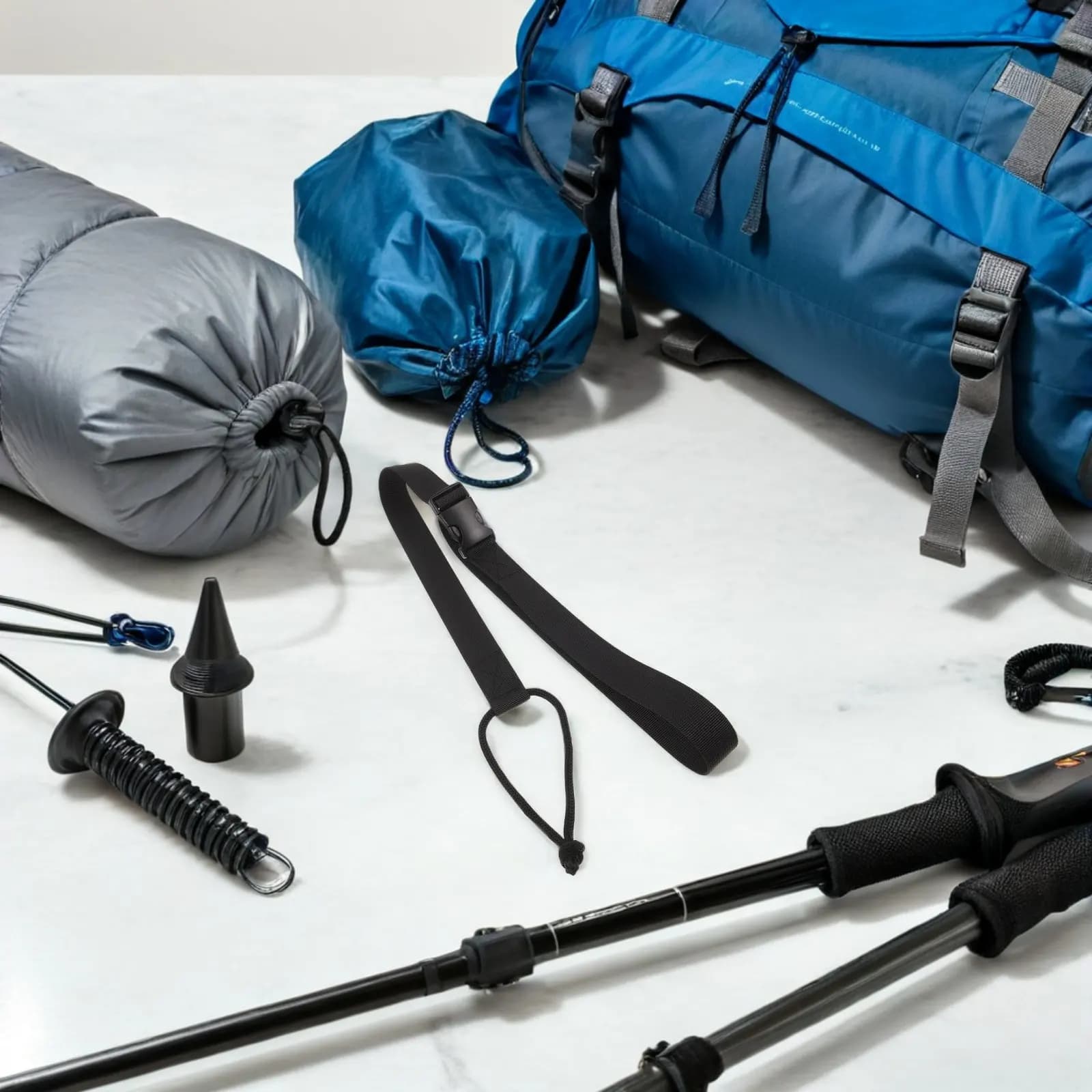 Set di 4 Cinghie per Snowboard, Cordino Universale per Scarponi da Sci, Cinghie di Sicurezza per Snowboard