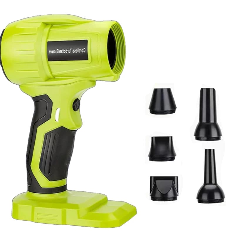 Per Ryobi 18V Li-Ion Batteria 350W Palmare Elettrico Violento Pistola Ad Aria Ventilatore Cordless Foglia Ventilatore Turbo Ventilatore per Casa e Auto