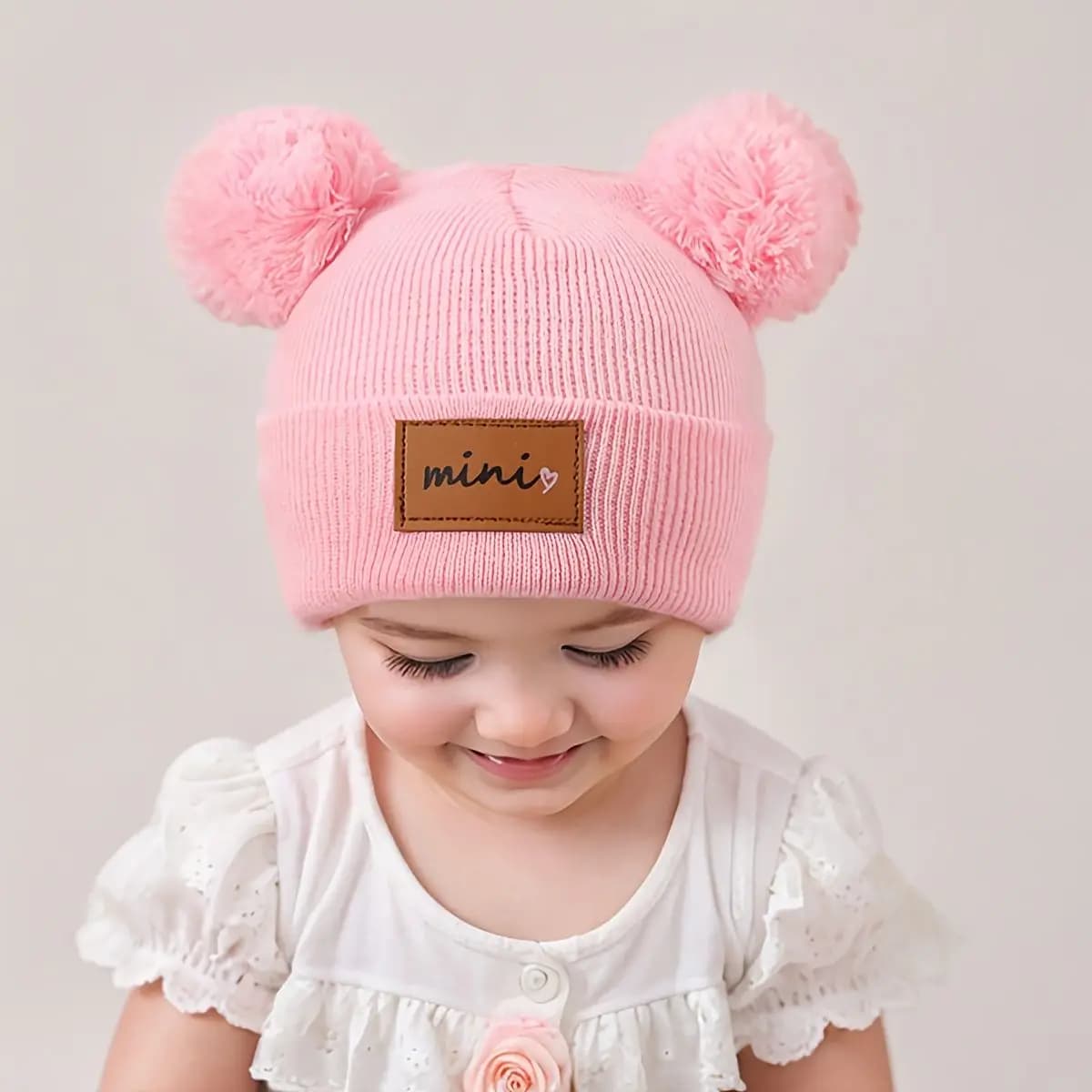 Kids Knitted Bonnet Bebe Newborn Baby Hat Pompom Cute Winter Hat for Boys Girls Children Warm Beanie Cap 0-3Y