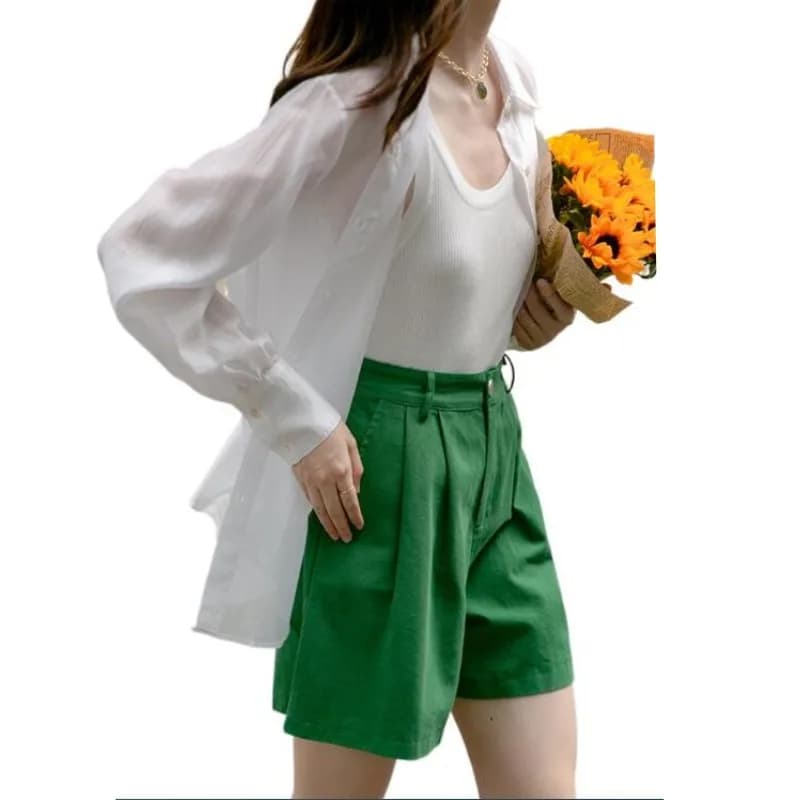 Camicie larghe da donna Protezione solare Lyocell Summer Chic camicette oversize Fata bianca fresca manica lunga leggera sottile Top 4XL 5XL