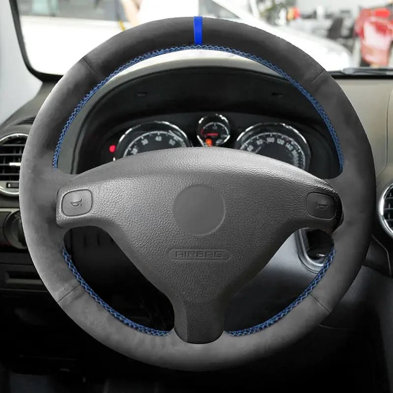 Per Opel Zafira A 1999-2005 Per Buick Sail Opel Astra GH 1998-2007 Volante interno auto Copertura in pelle scamosciata Trim Accessorio