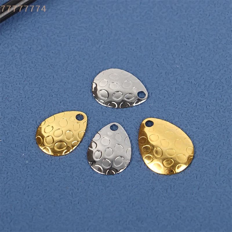 20 Pz Attrezzatura Artigianale Esca Strumento Richiamo Posizione Pesca Spinner Lame Metallo Waterdrop Forma Cucchiai FAI DA TE Esca Dura Accessori
