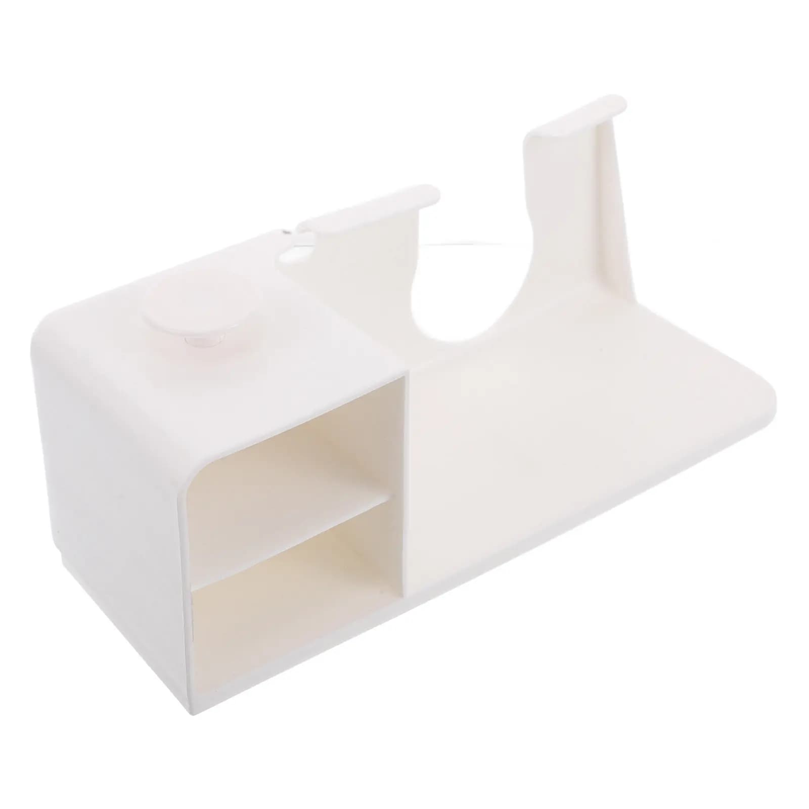 Plastic Wall Mounted Hair Dryer Holder Multifunctional Hair Tool Organizer for Bathroom Hotel Apartment Blow Dryer Curling Iron
