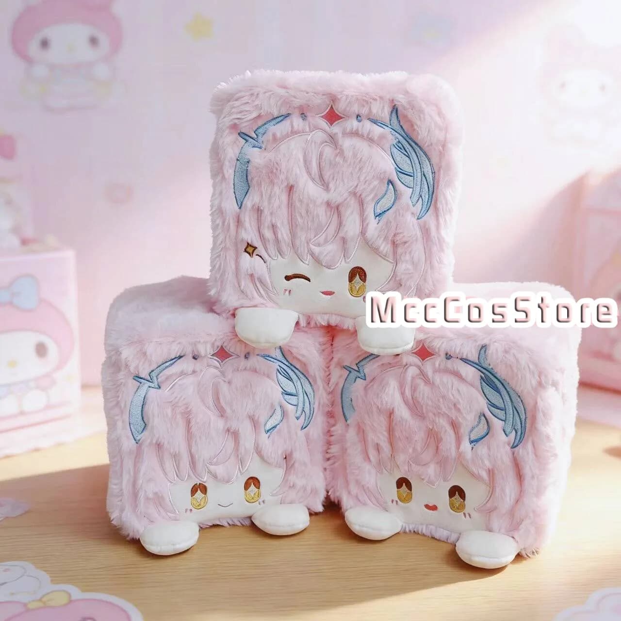 Peluche Kawaii Q-Version Aemeath di Wuthering Waves da 15 cm, Cuscino Anime, Giocattolo Imbottito, Cuscino per Divano, Decorazione per Stanza Cosplay, Regalo per Ragazze