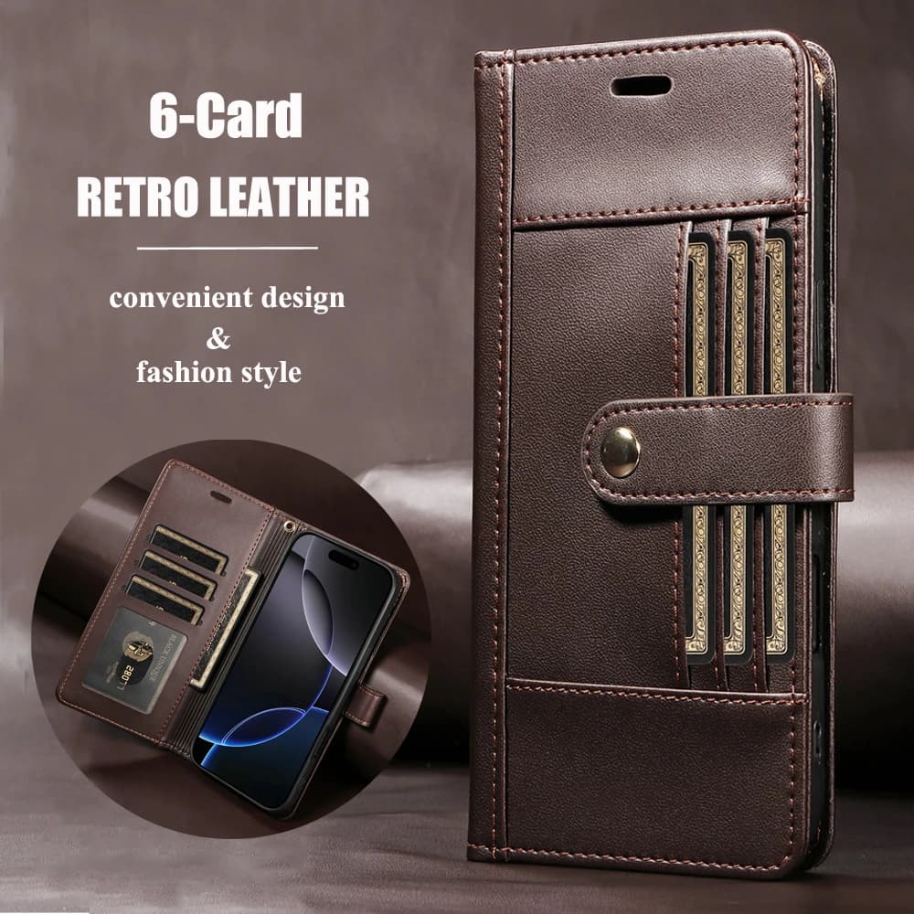 Honor 400 Pro 5G Custodia Flip in pelle da 6 carte RFID 360 Proteggi per Huawei Honor 400 Pro Custodia Honor400 Lite 400Pro Portafoglio con supporto