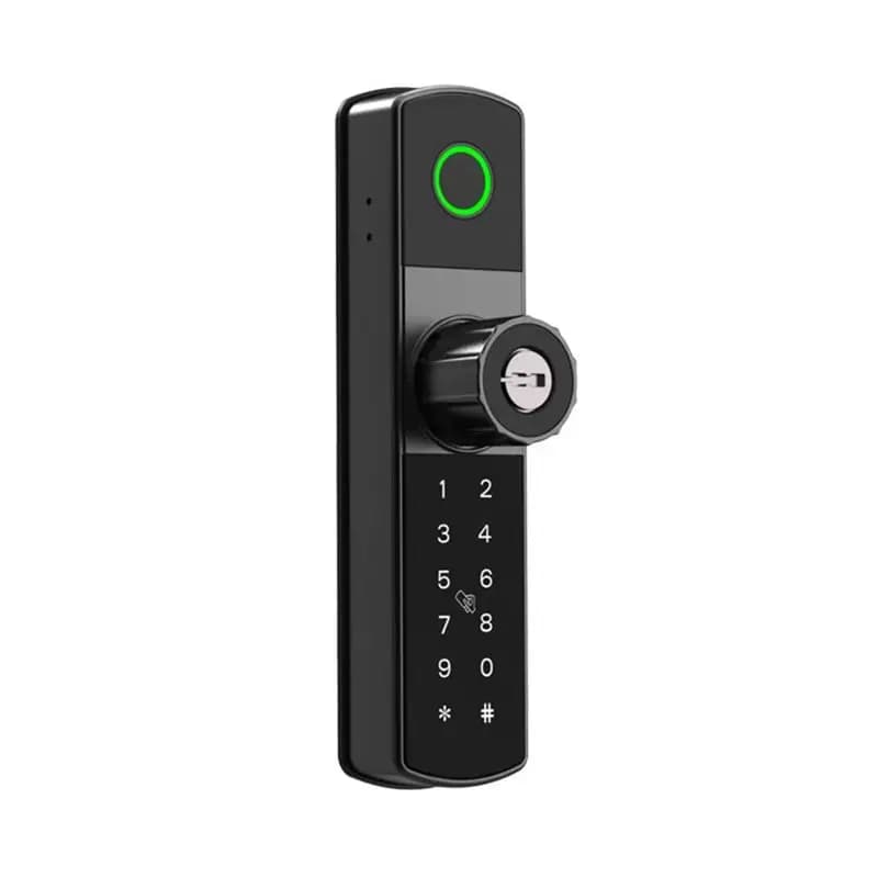 Serratura Intelligente M11K con Impronta Digitale, Carta Smart, Password e Chiave, Sblocco tramite App TT-Lock, Senza Foratura, Design Intelligente