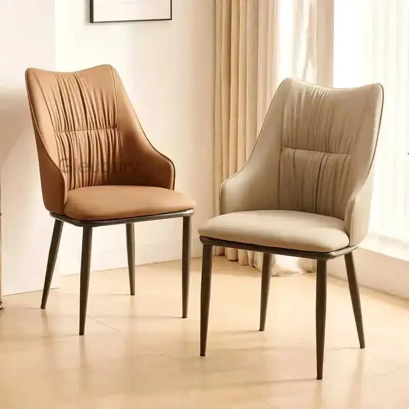 Sgabello da cucina con schienale, sedia da trucco, sedia da pranzo nordica, sedia da gioco, sedia da soggiorno morbida, design moderno per l'arredamento della casa