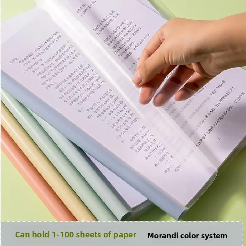 Raccoglitore ad Anelli A4, Cartella Trasparente Colorata con Meccanismo a Leva, Grande Capacità, Organizzatore per Documenti e Curriculum