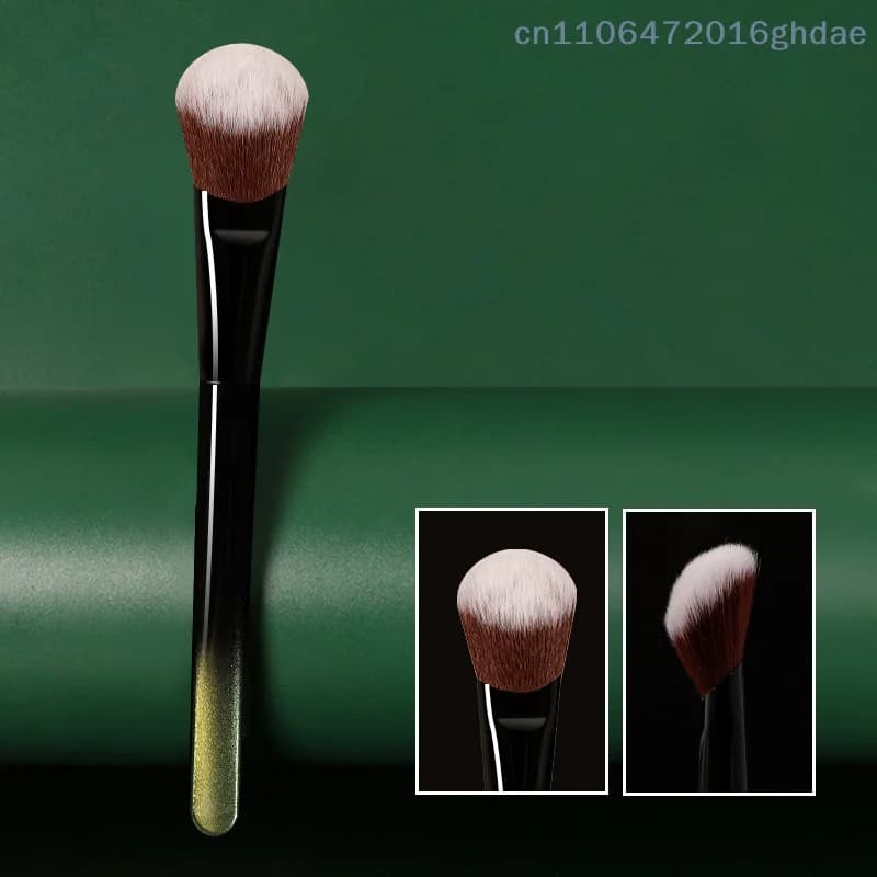 （Summer6）Pennello per fard a punta inclinata per le guance, strumento cosmetico portatile per il trucco del contorno del viso, per donne, ragazze e principianti
