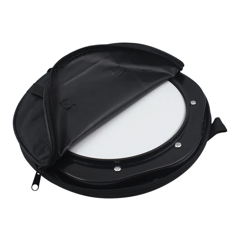 Set di Pad per Batteria Silenziosa da 10 Pollici in Plastica per Allenamento a Casa e in Studio, Include 2 Bacchette e Borsa Nera per il Trasporto