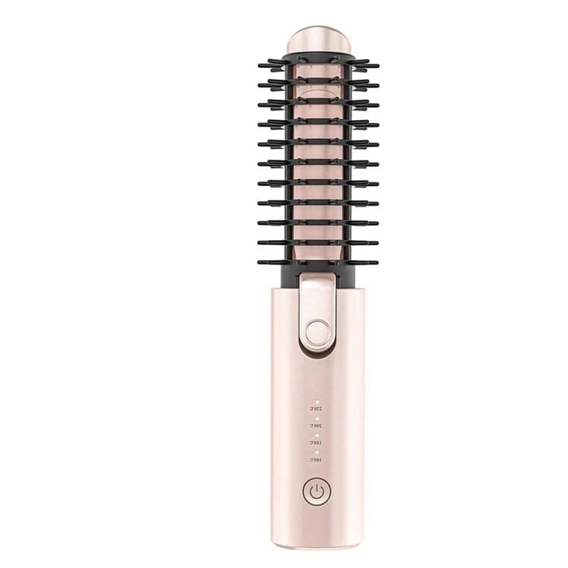 AB68 Cordless Hair Curling Iron Brush, Portable Travel Hair Curler