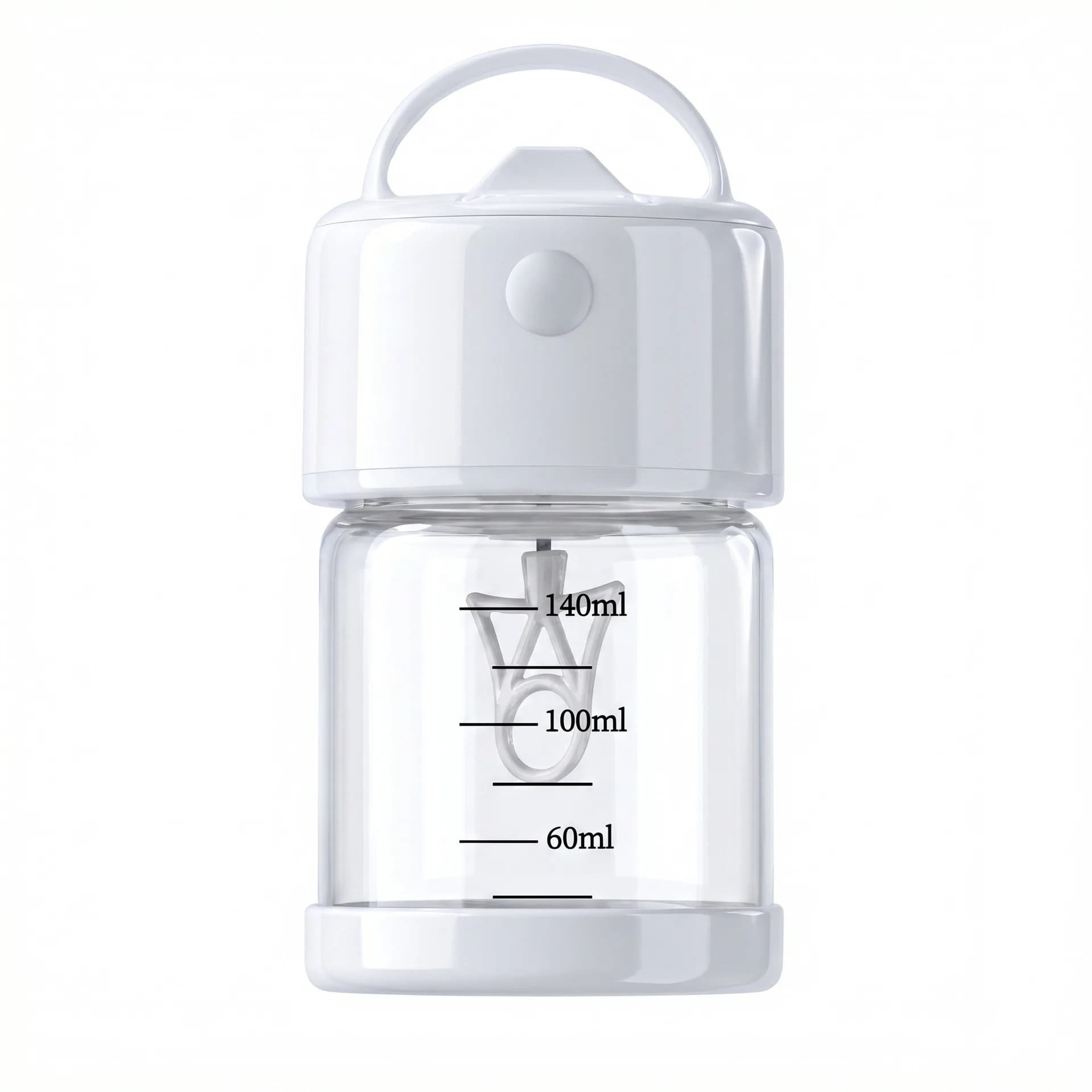 YFY Small Capacity Protein Powder Milkshake Shaker Cup Mini Portable Heat-resistant Glass Milk Powder Automatic Mixing Cup